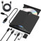 Lxuemlu 7 in 1 External DVD Drive - USB 3.0 & Type-C Portable CD/DVD +/-RW Drive Reader, DVD/CD ROM Burner Rewriter for Laptop PC Mac MacBook Windows 11/10/8.1/7/Linux