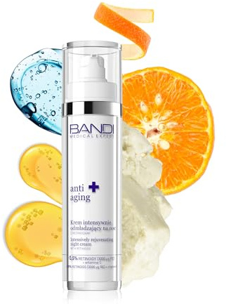 Bandi - Crème de Nuit Régénérante Retinoïdes Hpr hydrate et lutte contre les rides. Enrichie en Vitamine C et Huile Végétale, elle convient aux peaux sensibles. Redécouvrez la beauté de votre peau.
