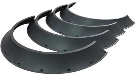Parafanghi ruote auto 4 pezzi/set universale flessibile parafango svasato sopracciglio ruota parafango passaruota protezione allargata decorativa
