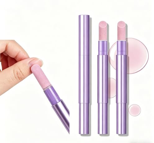 KYDA 3-in-1 Nagelhautölstift, Nagelhautschieber-Ölstift mit Keramikspitze, Moisturizing and Brightening Nail Cuticle Remover Pen with Ceramic Tip, for Dry, Damaged Nails-2 Stück