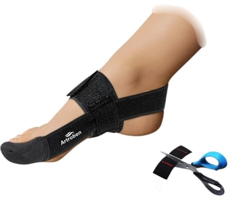 GERCARE Corrector de Juanetes Diurno con Separador de Dedos | Protector Hallux Valgus para Uso con Calzado | Ajustable y Cómodo | Alivia Rozaduras y Presión | Soporte para Dedo Gordo del Pie