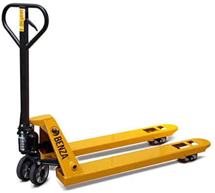 Benza Transpaleta BZ251150 Horquilla Larga, (Carga 2500 kilos, Horquillas Altura 75 – 190 mm, Estructura en Acero)