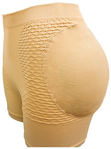 CeesyJuly Womens Bubble Shapewear Hip Padding Bigger Butt Enhancing Underwear (Nude, XXL-XXXL)