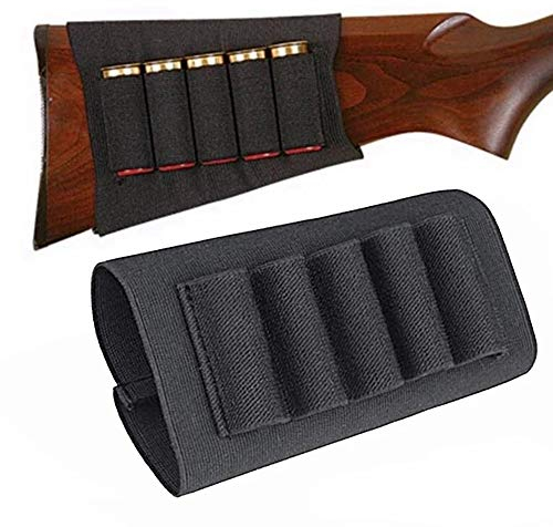 Gexgune Gewehr Jagd Taktische Schrotflinte Beutel 5 Kolben Patronen Lager Shell Halter elastische Gewebe Munition Carrier Pouch