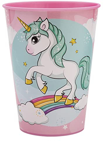 GOBELET RÉUTILISABLE POUR ENFANTS EN PLASTIQUE SANS BPA 260 ML | UNICORN RANGE, Blanc