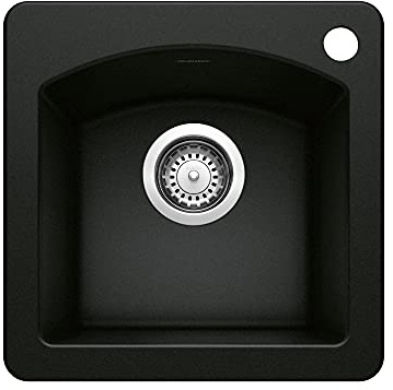 BLANCO 442915 Diamond Prep Bar Sink, Coal Black
