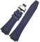 MOD Kit Kompatibles Fluorkautschuk-Armband modifiziertes Gummi-Armband für Casio für G-shock Herren GM2100 GM-2100B Uhrenzubehör mit Werkzeug (blaues Armband + silberfarbene Schnalle)