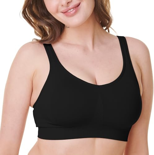 Bravado Designs Soutien-gorge quotidien pour femme, couverture complète sculptée, soutien-gorge t-shirt de soutien, lisse, sans couture, extensible, sans armatures, noir, L grande taille