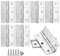 Anstore 8 Pcs Door Hinges 75mm, Folding Hinges, Stainless Steel Door Hinges for Wood Home Furniture Hardware, Thickened Ball Bearing Hinges with 60 Screws, for Window, Cabinets, Wooden Boxes