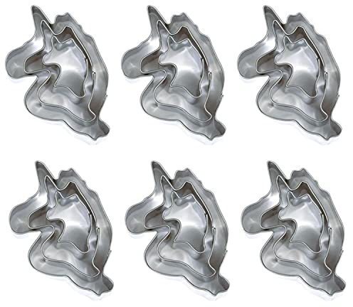 18 mini emporte-pièces en inox - Licornes