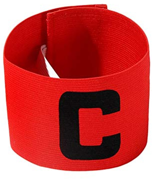Capitano Banda, Fascia da Capitano Calcio, Fascia Capitano Calcio, Fascia da Braccio Regolabile per Leader della Squara di Calcio, Fasce Elastiche di Protezione per Sportivi, per Calcio, Basket
