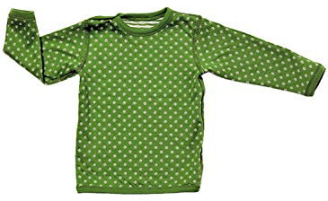 Leela Cotton Baby Kinder Langarmshirt Wendelangarmshirt Bio-Baumwolle Wendeshirt T-Shirt Jungen Mädchen Gr. 50/56 bis 98/104 (116, waldgrün)