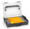 L-BOXX 102 Kunststoff Werkzeugkoffer schwarz Deckel transparent mit Insetboxen-Set F3 Sortierboxen für Kleinteile | ideale Schraubenaufbewahrung System