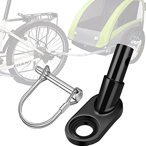 Homefantasy 1 Pièces Attelage pour Remorque de Vélo, Coupleur pour Remorque de Vélo,Connecteur d'Attelage de Remorque de Vélo, Accessoire de Vélo, pour la Plupart des Remorques de Vélo（Noir）