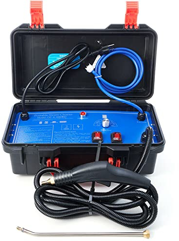 SHZICMY Limpiador de vapor de alta temperatura, 100 – 130 °C, máquina de limpieza de mano, desengrasado, limpieza de polvo, 3 – 5 bar, vapor limpiador de suciedad para suelo, sofá, alfombra, limpieza