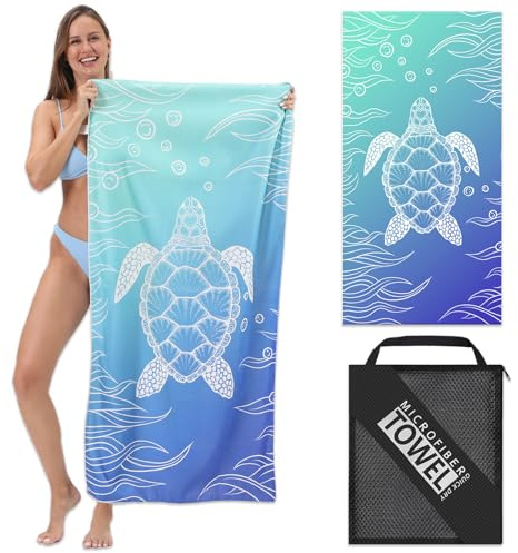 DKDDSSS Serviette de Plage, Serviette de Plage Microfibre, Serviette Plage, Serviette de Bain, Serviette Microfibre, Couverture de Plage, Serviettes de Plage, Serviette de Plage en Microfibre 140x70cm