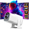 Proyector Portátil - WiFi Proyector 4K, 18000 Lúmenes, Full HD 1080P, Mini Proyector Bluetooth 5.0, Auto Keystone, Proyector de Cine con Phone/TV Stick/Box/USB Drive/PS5