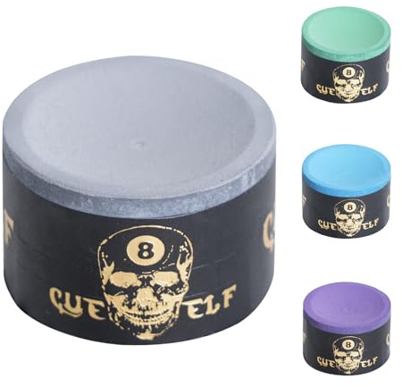 CUEELF Pool Chalk Premium Pool Cue Chalk Billiard Pool Stick Chalk Billiards Chalk-Blue,Green,Pink,Purple or Grey (Grey)