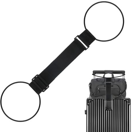 Sangles de sac à bagages hautement élastiques - Facile à transporter - Ymapinc - Réglable - Sangle de bagage élastique pour valises - Sac de maquillage - Léger et pratique - Noir