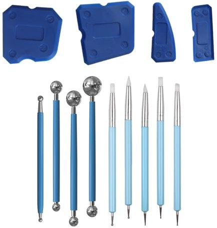Lisseur Joint Silicone Lot De 13 Extracteurs,kit Joint Carrelage Durables Et Légers Pour Joints En Silicone Et Rénovation De Salle De Bain Outil Professionnel Avec 4 Lisseurs À Billes Métalliques Et 9
