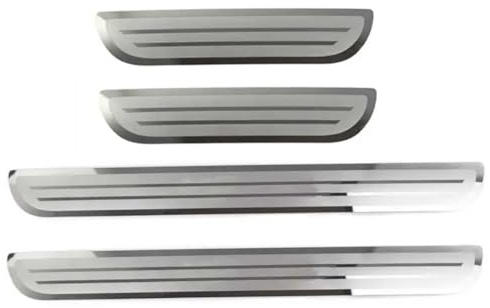 XILUOWUDI 4 Piezas Pegatinas para Umbral del Coche Protector de Arañazos para Chevrolet Aveo II T300 2011-2014, Acero Inoxidable Protector Umbral Puerta Coche, DecoracióN para Estribos