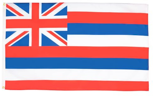 BANDIERA HAWAII 90x60cm - BANDIERA STATO AMERICANO – USA - STATI UNITI 60 x 90 cm - AZ FLAG