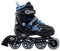 Tante Tina Pro Inliner für Kinder - Kinder Inliner verstellbar mit leuchtenden Frontrollen - Kinderinliner Rollschuhe größenverstellbar in 4 Größen - Schwarz/Blau - L (38-41)