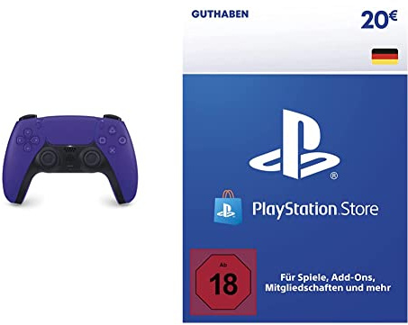 Playstation DualSense Wireless-Controller - Galactic Purple 5 + PSN Guthaben | 20 EUR | deutsches Konto | PS5/PS4 Download Code