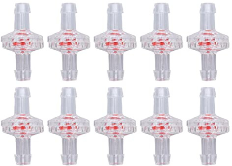10 st Enkelriktad Backventil för Dränkbara Pumpar, Transparent PP Material Vattenstoppventil, 5mm Storlek Backventil för Pumpsystem
