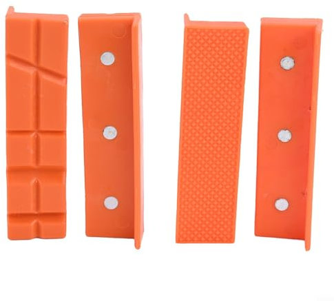 Juego de 4 almohadillas magnéticas suaves para mandíbulas, ranura de protección para tornillo de banco de 4, 5, 6 pulgadas, abrazaderas de molino de banco de 4, 5, 6 pulgadas, mandíbulas protectoras