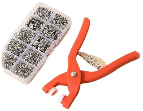 CAQSHN Snap Fasteners Kit 400sets Plier Tool Set Snap Button Kit Pliers Metal Press Studs Tool DIY Clothing Sewing Button Installation Tool Sewing Accessry for Fabric Clothing