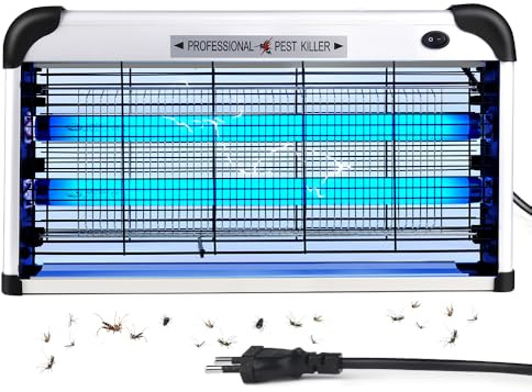 Hefite Lámpara Antimosquitos 30W | Mata Mosquitos electrico| Lampara Antimosquitos | Lámpara UV Repelente Mosquitos, Moscas, Polillas, Zancudos y más | Atrapa Raquette Electrique Insectes