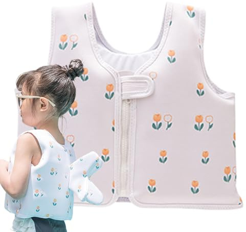 Chaleco salvavidas para niños para principiantes - Protección contra la flotación, acolchado de 30 mm, ligero y cómodo, para 20-50 libras, chaleco de seguridad para actividades acuáticas, talla L