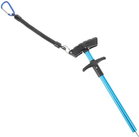 Cabilock Outil de détachement hameçon Matériel de pêche en Alliage d'aluminium Bleu avec Corde Anti-Perte, pêche en extérieur, Retrait Rapide des hameçons