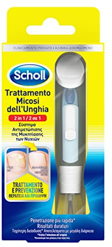 Scholl Trattamento Micosi dell'Unghia, Elimina le Micosi e Previene Recidive senza Scolorire l'Unghia, Risultati in 4 Settimane, 1 Trattamento da 3.8 ml con 5 Lime