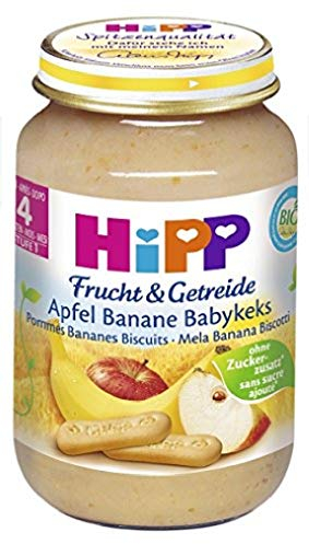 HiPP Apfel-Banane mit Babykeks, 6er Pack (6 x 190 g)