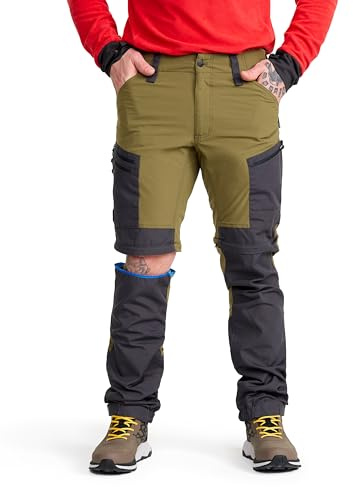 RevolutionRace Herr GP Pro Zip Off Pants, Slitstarka Friluftsbyxor med Zip Off-funktion för Vandring, Hiking, Camping och alla andra Friluftsaktiviteter
