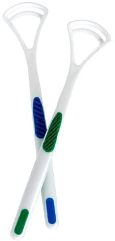 Glamified Lot de 2 gratte-langue doux et doux pour adultes Nettoyage buccal Hygiène bucco-dentaire Garde l'haleine fraîche
