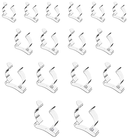 3-H 16PC Tool Spring Terry Clips 13/16/ 19/ 25mm,Tool Holder Garage/Shed Storage Grip Tidies Wall Mounted, Storage Hangers for Garages Sheds Yards Cupboards