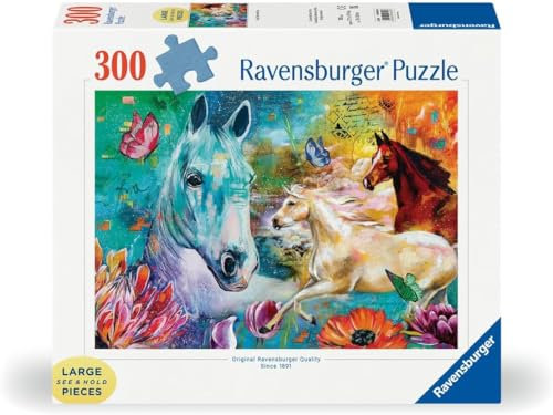 Ravensburger Lady, Fate & Fury Jigsaw Puzzles for Adults and Kids Age 9 Years Up - 300 Pieces Large Format - 2024 Edition