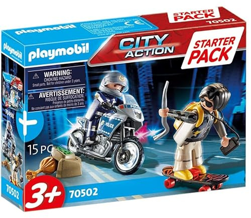 PLAYMOBIL 70502 City Action Starter Set di accessori per la polizia