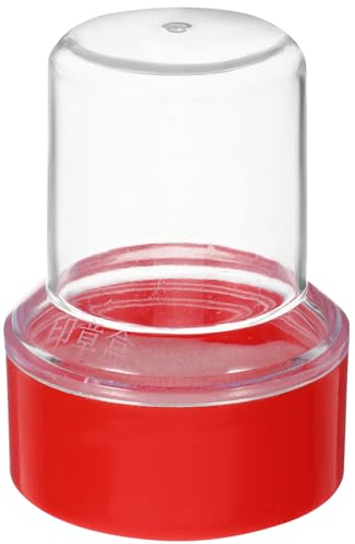 SEWACC Stempelbox Aus Kunststoff Rotes Design Für Sichere Aufbewahrung Von Stempeln Zur Organisation Von Offiziellen Siegeln Im Büro Staubdicht Und Robust Für Professionelle