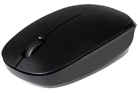 Maplin 3 Button Wireless Optical Mouse with USB-A Dongle Receiver - Black