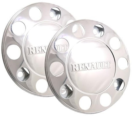 2 x 22,5 pulgadas de acero inoxidable pulido para llantas de llantas de acero inoxidable