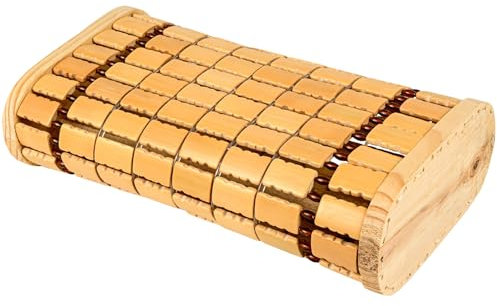 Almohada para reposacabezas de sauna de bambú, respaldo de sauna natural, para apoyar la cabeza, hogar, spa, gimnasio, accesorios de estilo chino, sala de vapor, hecha a mano, almohada hueca de madera