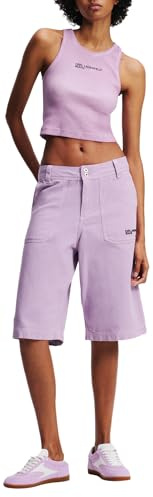 Karl Lagerfeld Jeans Mujer Cargo Short Lavendula XS