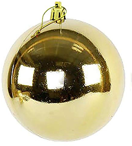 XXL Weihnachtskugeln groß für den Außenbereich, frostsicher und wetterfest 20 oder 30 cm Farbe Gold, Größe Ø 30 cm