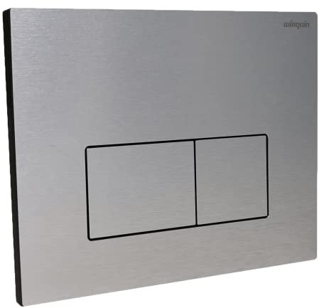 CORIBI Plaque de Commande WC Suspendu 3/6L Design Chromée Brillant