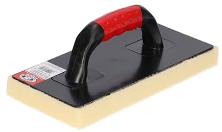 OLEJNIK J L PROFESSIONAL Reibebretter Kunstoff Fliesenwaschbrett mit Hydroschwamm-Belag Gerastert PU-Reibebrett mit Hydro-Schwammauflage Fliesenwaschschwamm Fugenschwamm Saugfähig