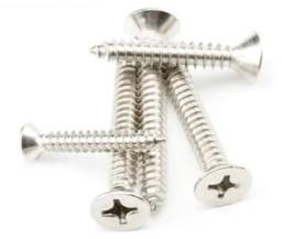 MIKFESPO 200pcs M4*30 304 Stainless Steel Flat Head Self Tapping Screw Countersunk Screwssatainless Steel Bolts Nails